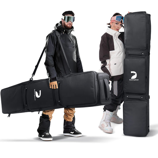 Ski Bag Snowboard Bag Wheeled Carrier Bag Carry Case