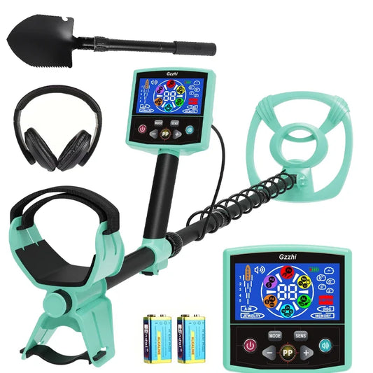 Underground Metal Detector Gold LCD Search Target ID Max Depth Treasure Hunting Pin Pointer Waterproof