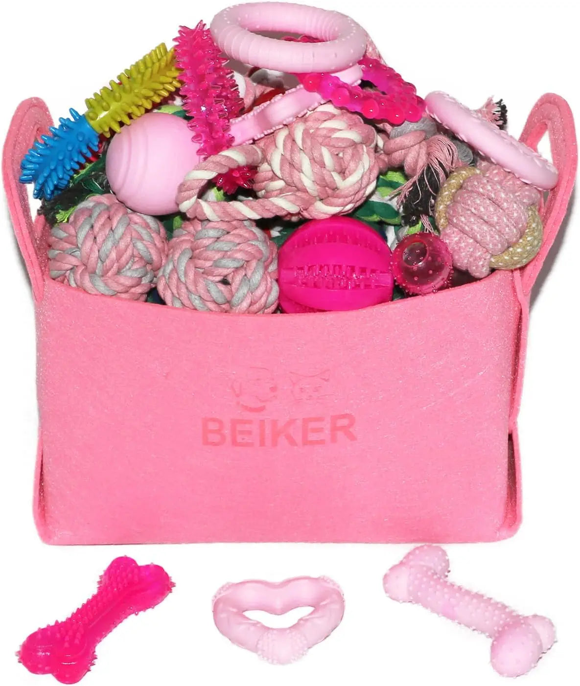 Christmas Dog Toys Bulk 15 Pack, Puppy Chew Toys For Teething Small Medium Puppies