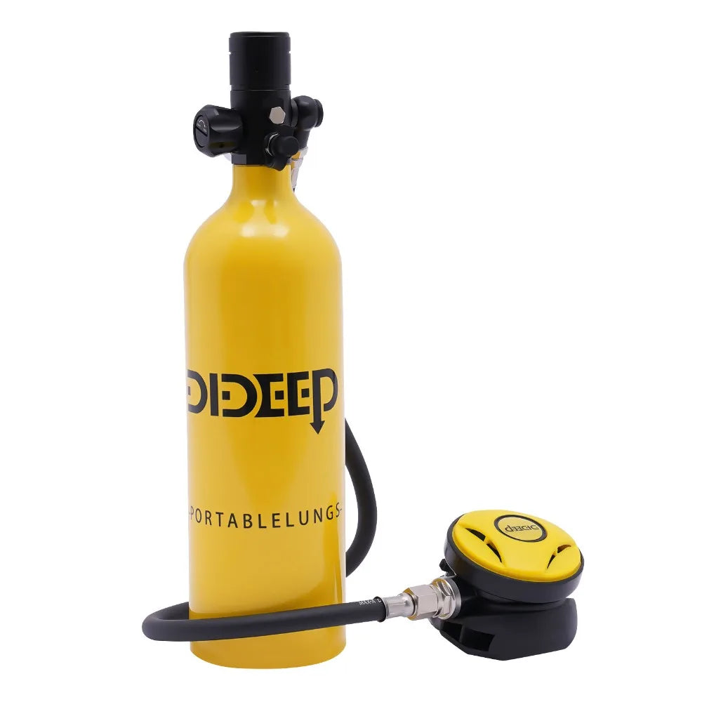 Mini 1L 0.9Qt Scuba Diving Tank 15-20 Minute Underwater Breath Device
