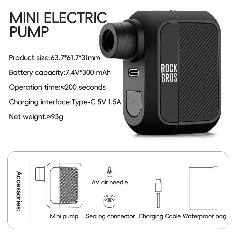 ROCKBROS Electric Air Pump Portable