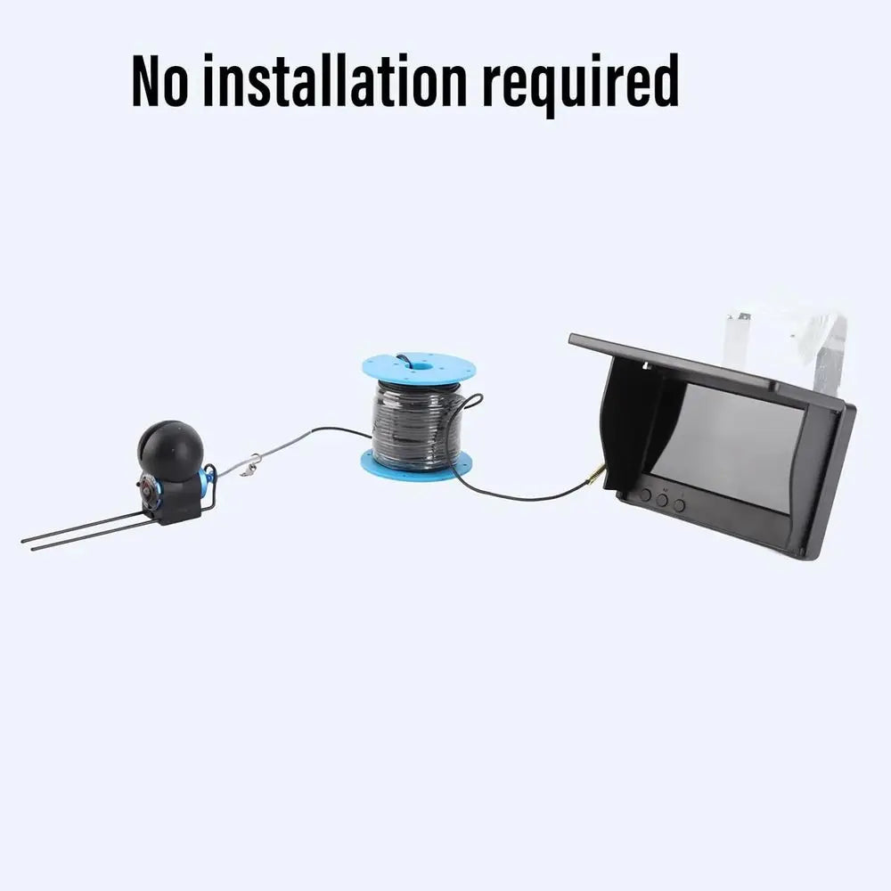 1080P Underwater Fishing Drone with 4.3 Screen, 220° Wide-Angle Lens, 30m Cable, 5MP Camera for Ice Fishing