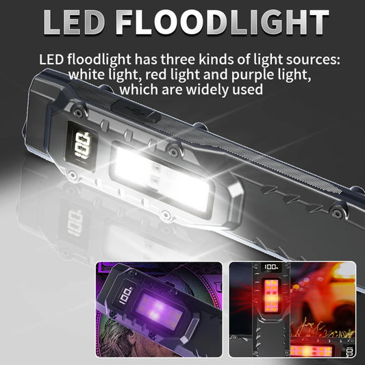 LED Ultra Slim Flashlight IPX44 Waterproof Super Bright Flashlight 1200LM Mini Camping Light