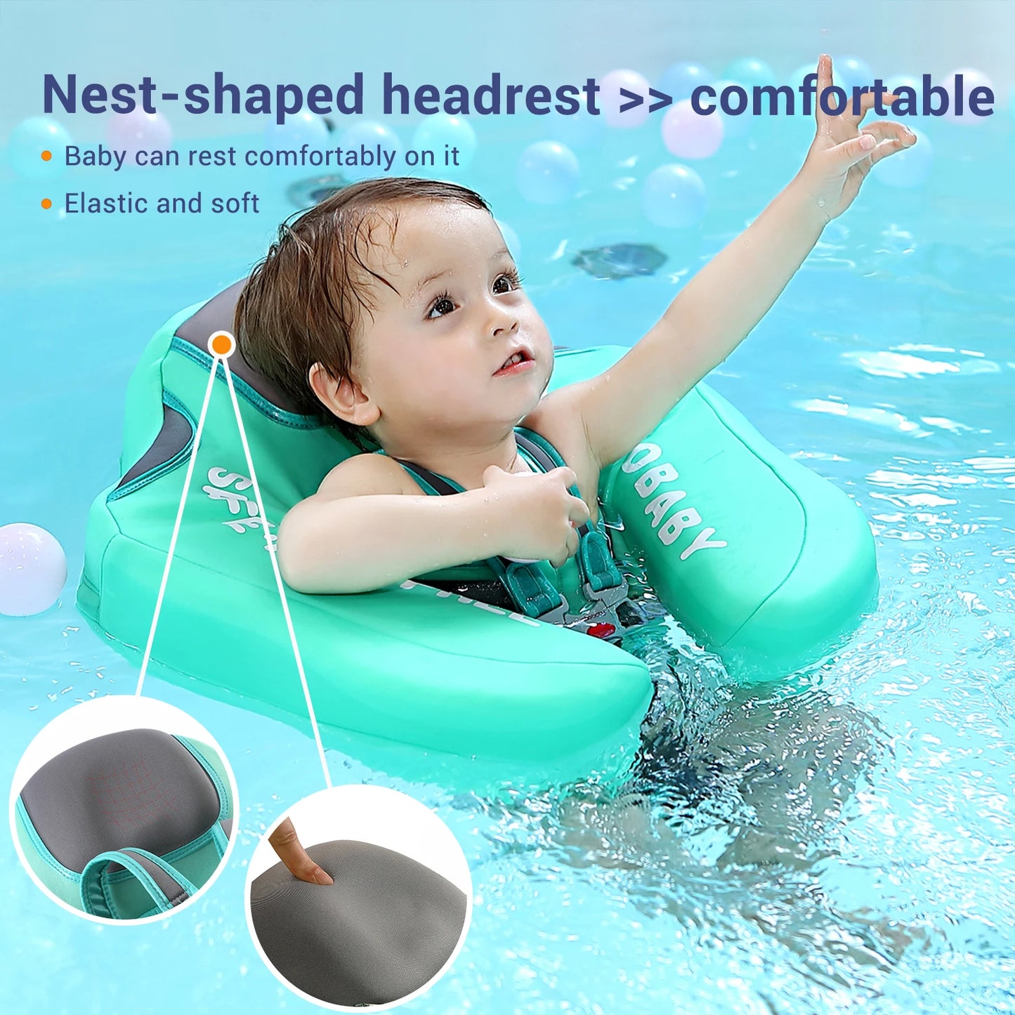 Mambobaby Baby Float with Sunshade Canopy
