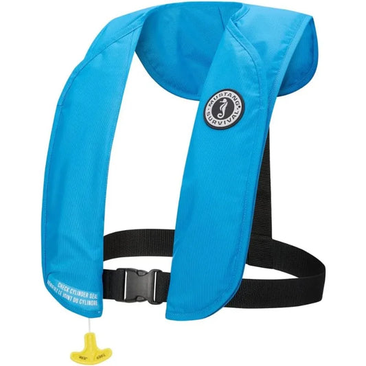 MIT 70 Manual Inflatable PFD Life Vest- Azure Blue
