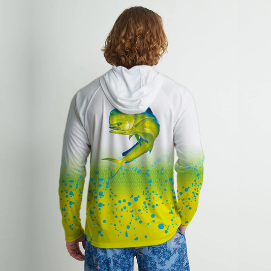 Fishing Hoodie Sailing Shirt Men Long Sleeve Sun Protection