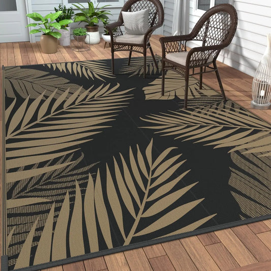 Outdoor Rug 10' x 20' Waterproof for Patios Clearance, Reversible