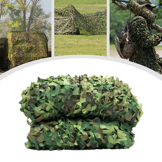 Camouflage Net 8x8m 210D Oxford Polyester Woodland Waterproof