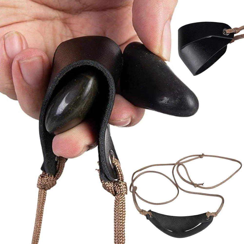 Handmade Leather Shepherd Sling Old-Fashioned Slingshot