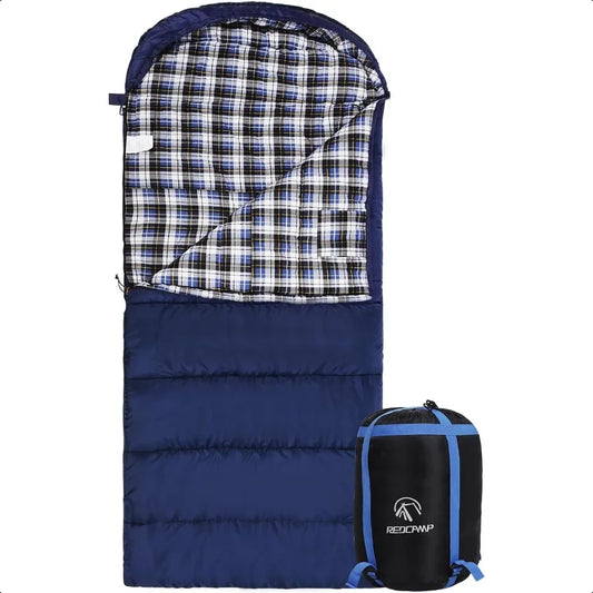 Flannel Sleeping Bag for Adults Comfortable Cotton Sleeping Bags