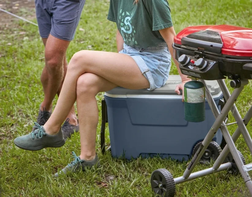 62QT Hard-Side Wheeled Lakeside Blue Cooler