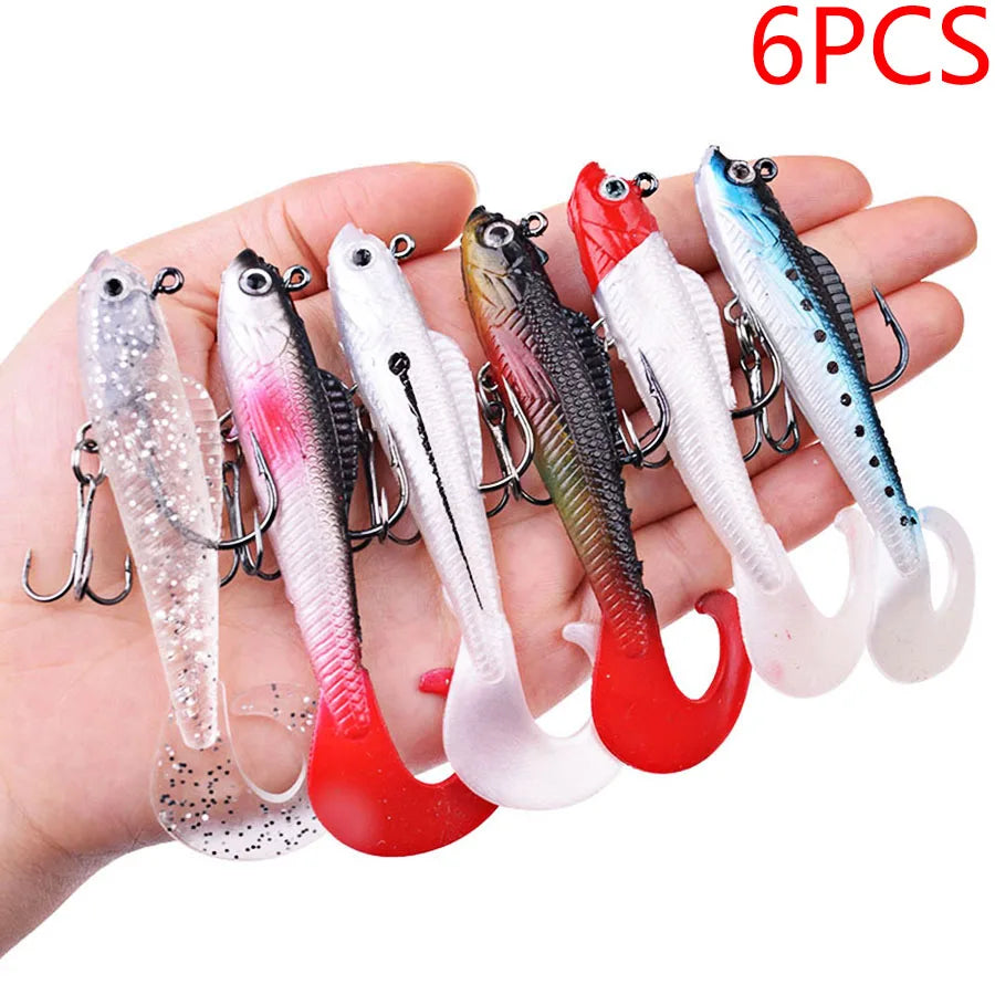 6PCS Wobblers Artificial Baits