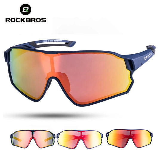 ROCKBROS Cycling Glasses MTB Road Bike Polarized Sunglasses UV400 Protection