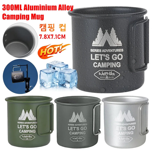 Camping Coffee Mug Aluminum Tea Cup With Handle
